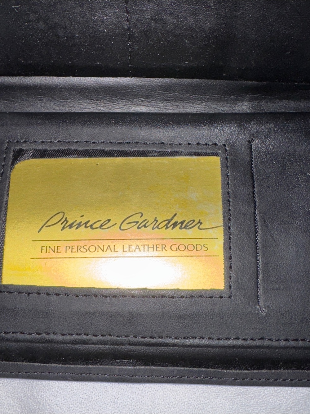 Prince Gardner Black Leather Women's Wallet